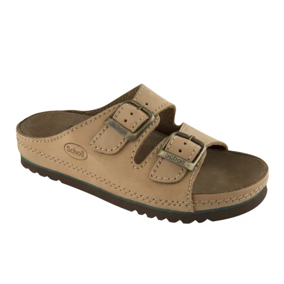 Scholl Airbag 2 Csatos Papucs - Nyers 46