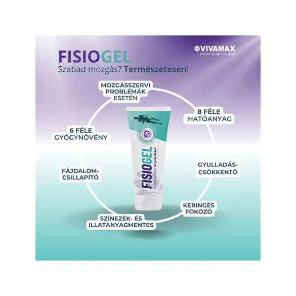 Vivamax Fisiogel emulgél 6 féle gyógynövénnyel - 100 ml