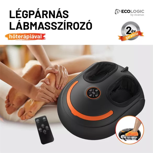 Vivamax Légpárnás lábmasszírozó készülék, hőterápiával GYEL06