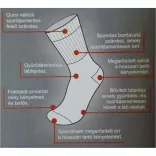 Herbert Szorításmentes Gyógy Bokazokni - Fehér 
