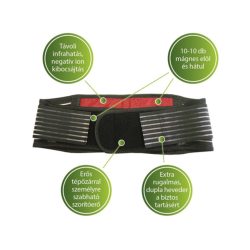   Vivafit Elasztikus derékszorító öv mágnessel és turmalinnal - GYVFMTED