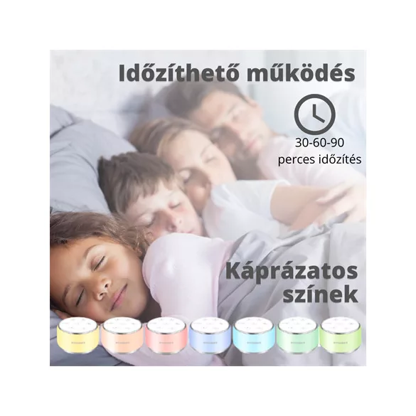 Vivamax Nature&Relax Compact hang- és dallamterápiás (fehér zaj) készülék - GYVFZ1
