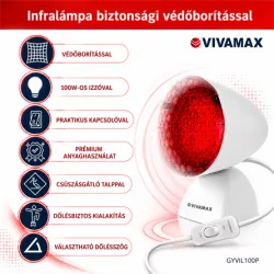 Vivamax Infralámpa (100 W) biztonsági védőborítással