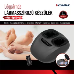   Vivamax Légpárnás lábmasszírozó készülék hőterápiával GYVM45