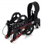 Compact négykerekű rollátor - vörös