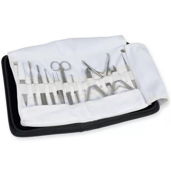 Podiatry Manikűr-pedikűr Kéziműszer Készlet - 11 részes